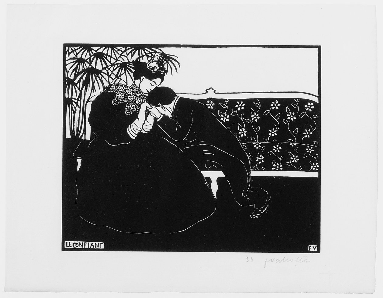 Luottamusmies, 1895 tekijältä Felix Edouard Vallotton