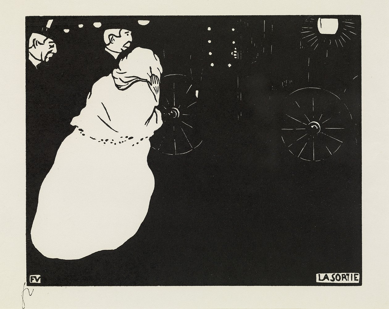 Lähtö, 1895 tekijältä Felix Edouard Vallotton