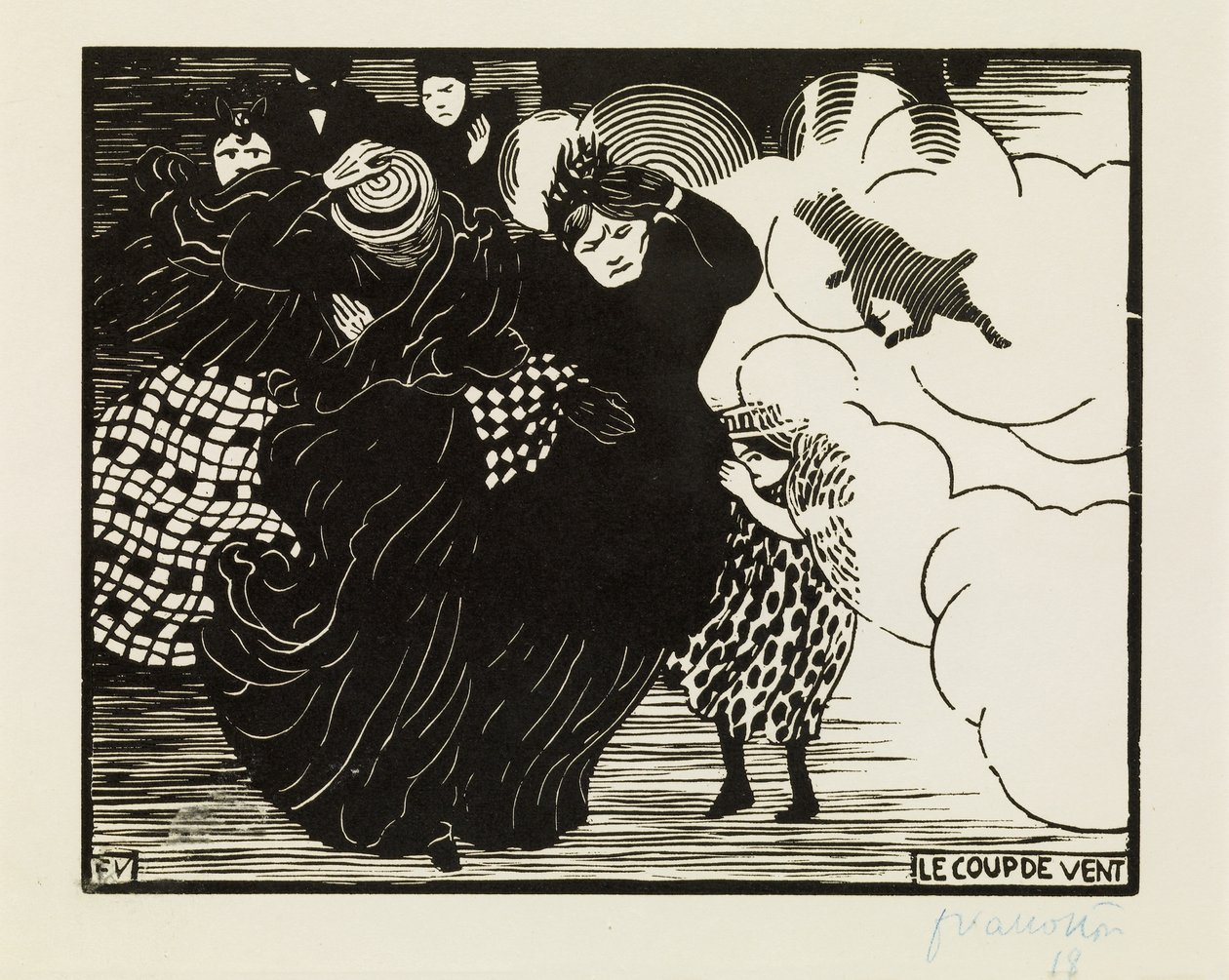 Gale, 1894 tekijältä Felix Edouard Vallotton