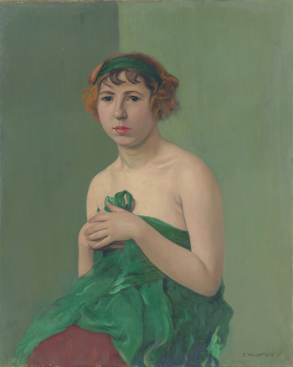 Vihreä nauha, 1911 tekijältä Felix Edouard Vallotton