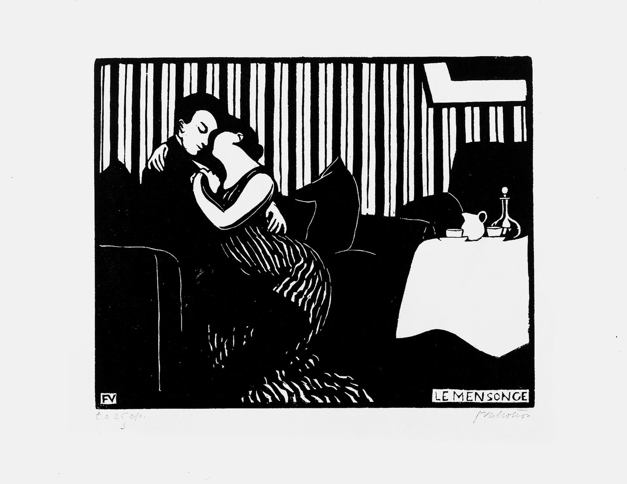 Valhe, 1897-98 tekijältä Felix Edouard Vallotton