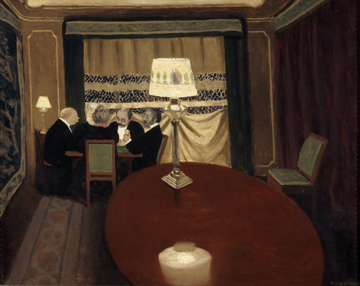 Pokeripeli, 1902 tekijältä Felix Edouard Vallotton