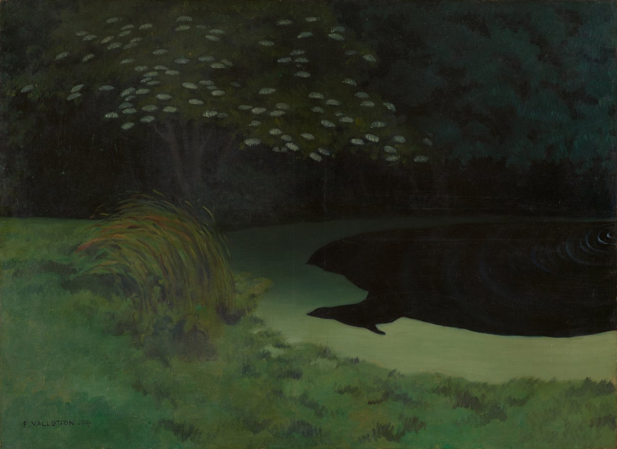 Honfleur-lampi, 1909. tekijältä Felix Edouard Vallotton