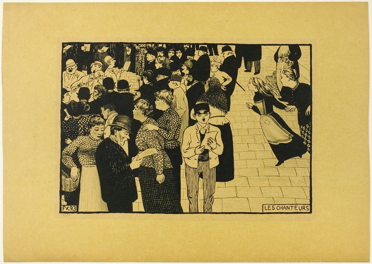 Laulajat tekijältä Felix Edouard Vallotton