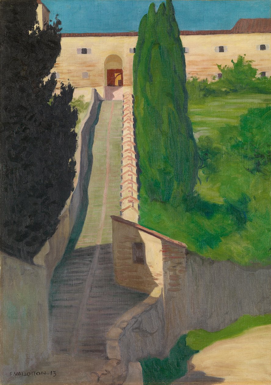 San Marcon luostarin portaat, Perugia, 1913 tekijältä Felix Edouard Vallotton