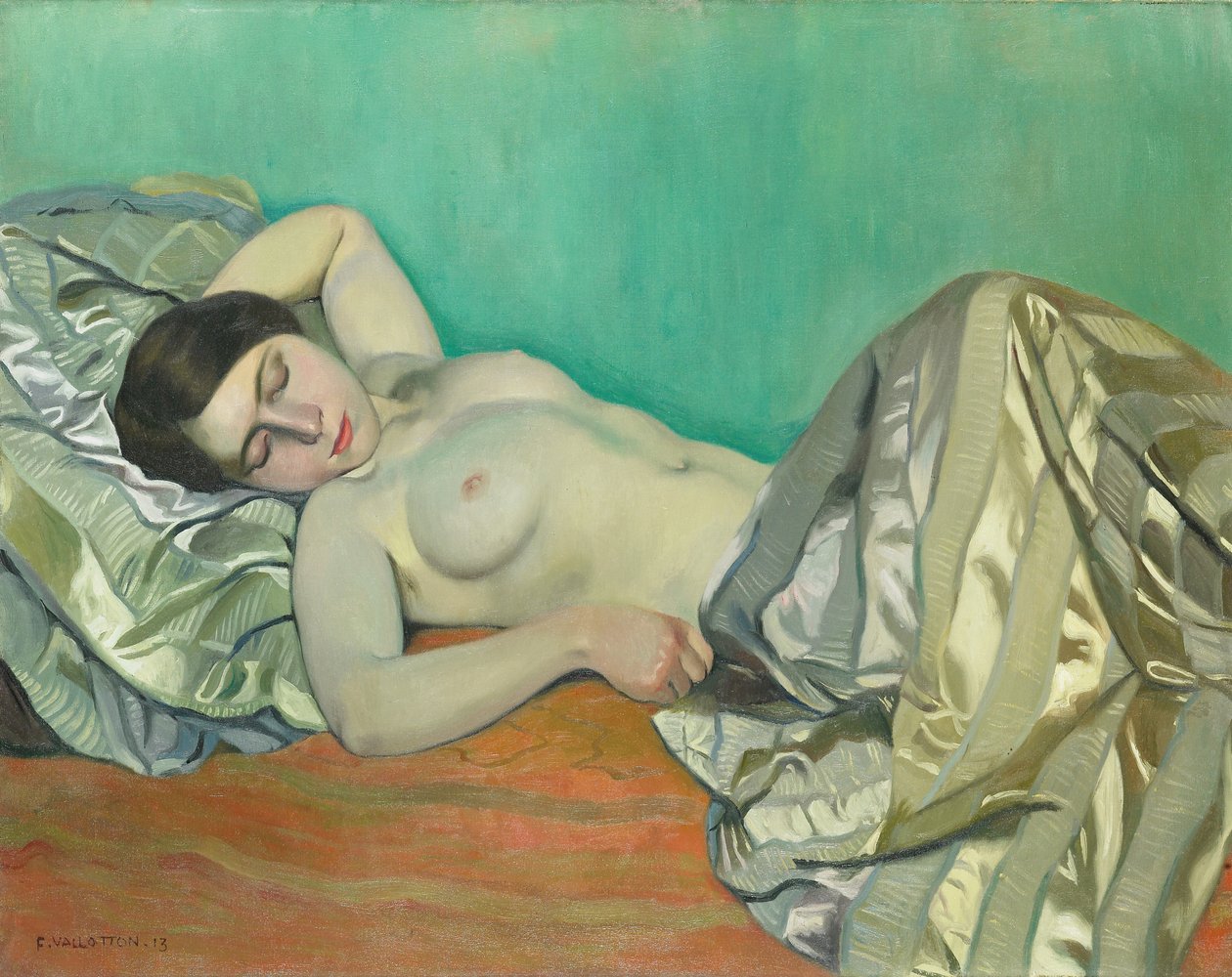 Makaavan naisen torssi, 1913 tekijältä Felix Edouard Vallotton