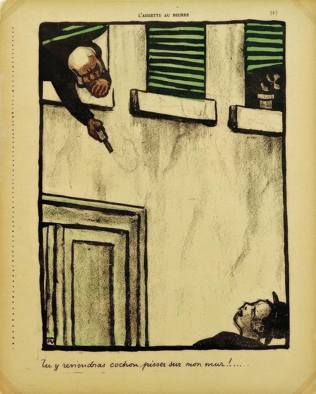 Tulet takaisin, sika, kusi seinälleni tekijältä Felix Edouard Vallotton