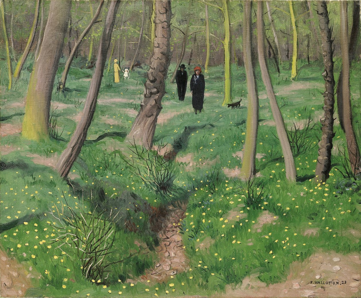 Aluskasvillisuus keväällä 1923 tekijältä Felix Edouard Vallotton