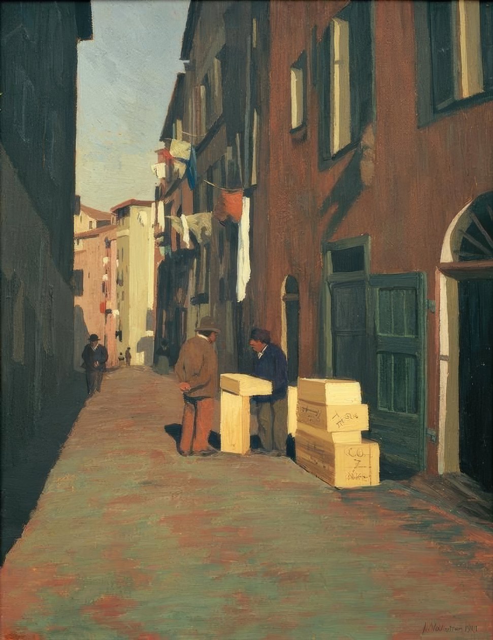 Vieille rue de Nice tekijältä Felix Edouard Vallotton