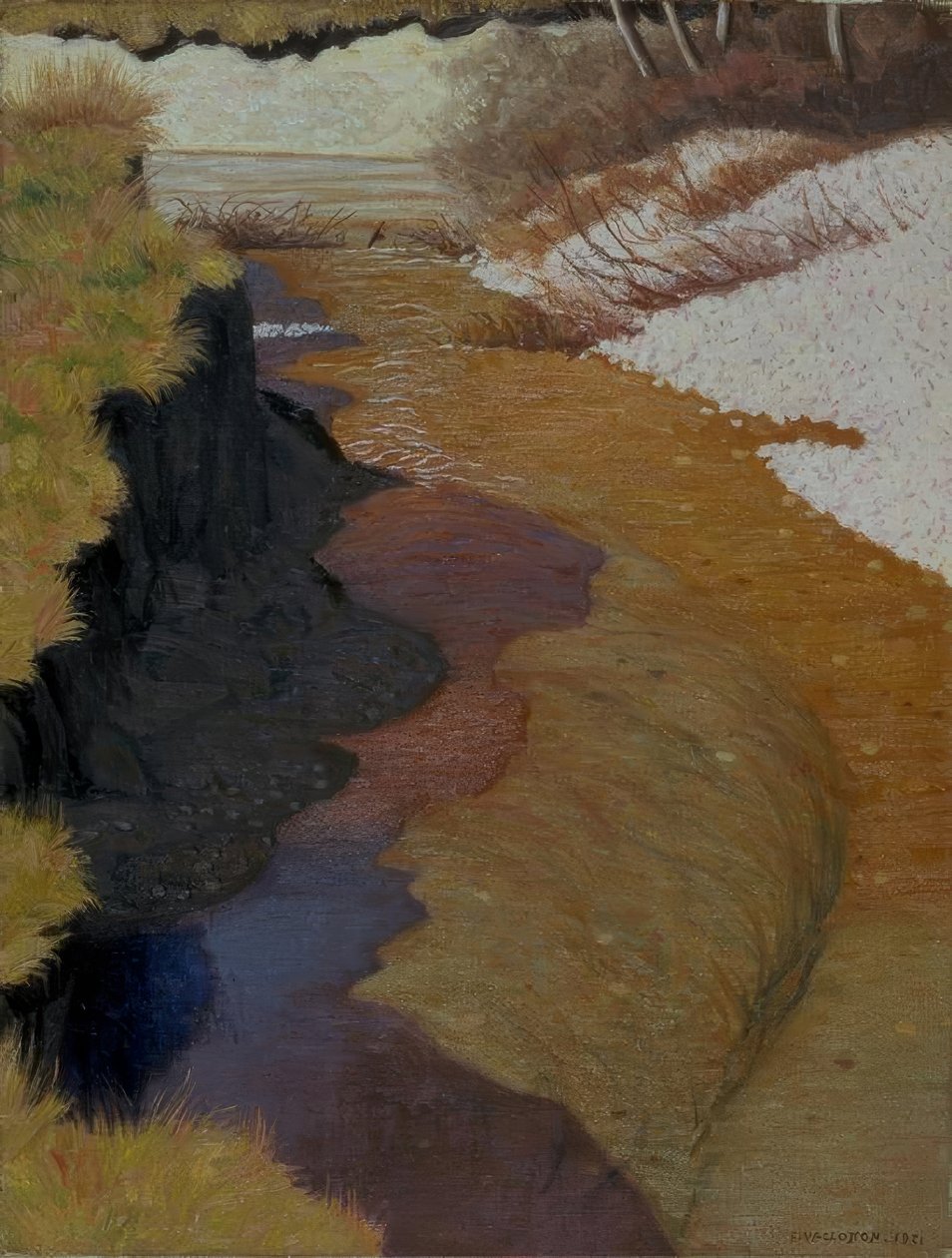 Näkymä Cagnelle (Veduta del La Cagne) tekijältä Felix Edouard Vallotton