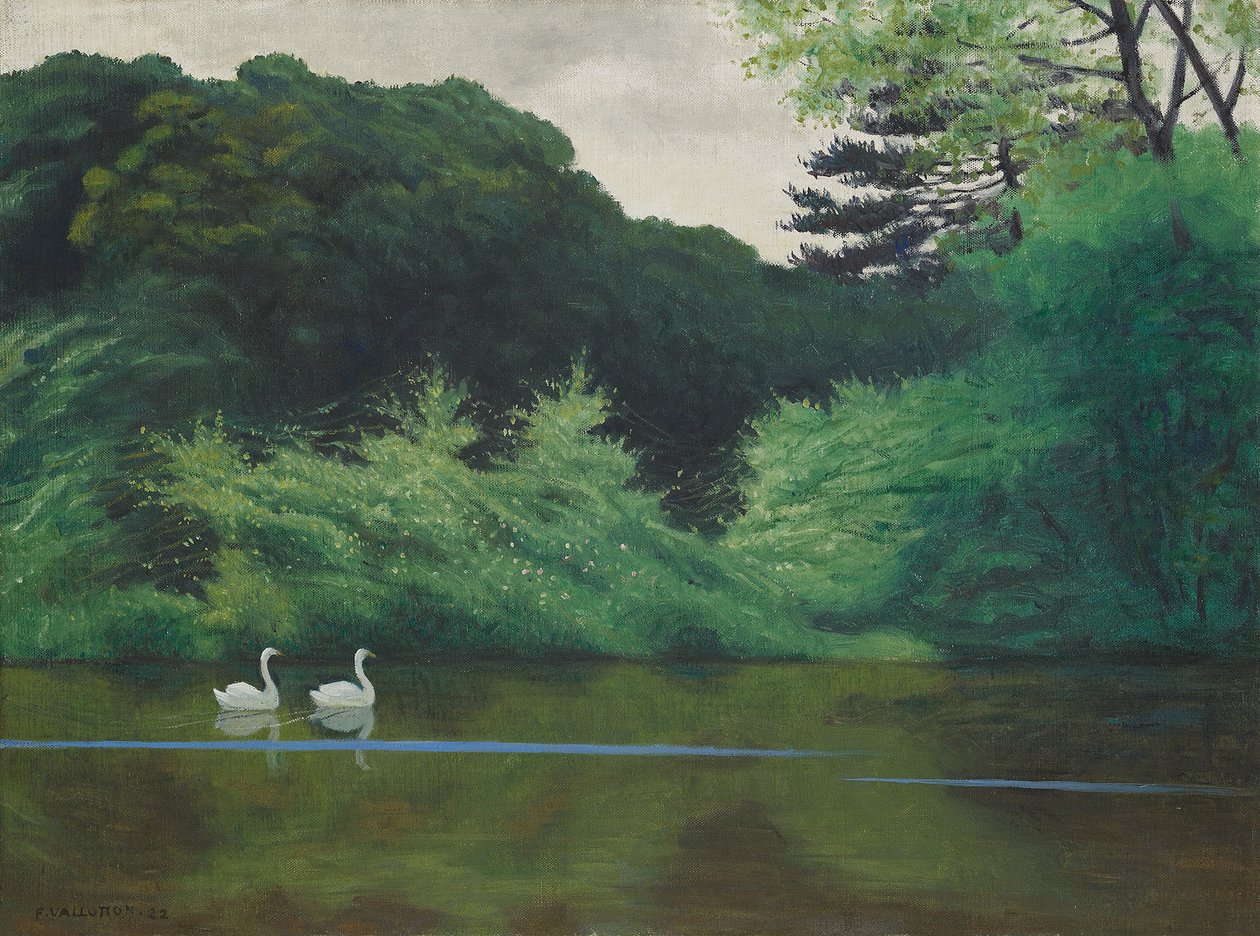 Saari Lac Saint-Jamesissa, 1922 tekijältä Felix Edouard Vallotton