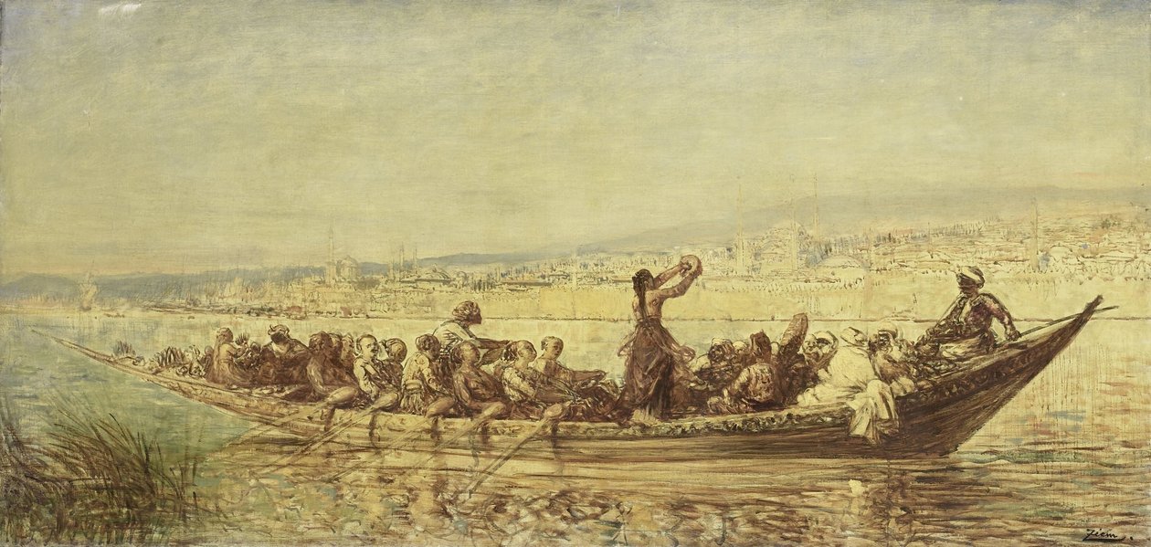maurilaiset soutajat Konstantinopolissa tekijältä Felix Francois Georges Philibert Ziem