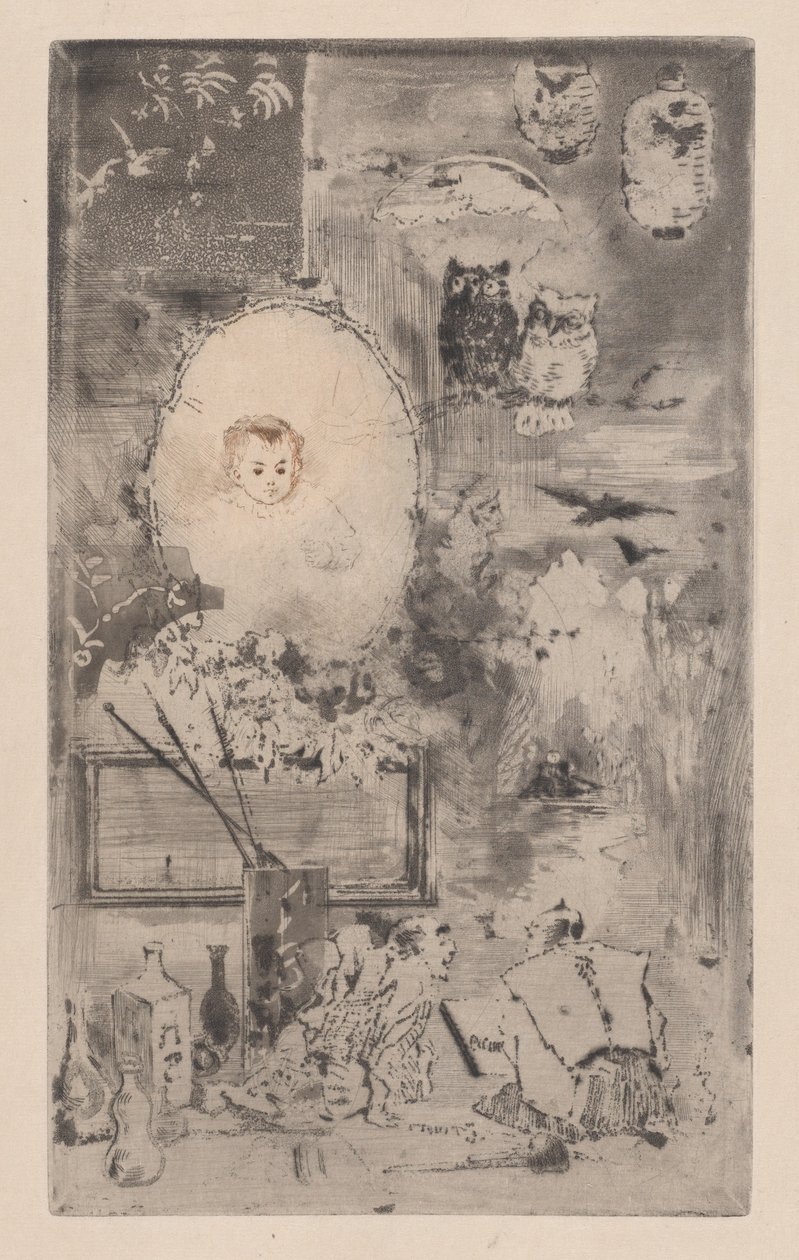 Japanin kaste, 1887. tekijältä Felix Hilaire Buhot