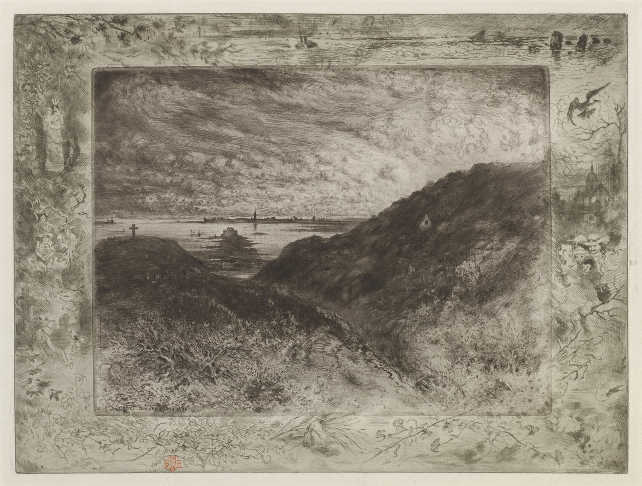 Kallio: Saint-Malo Bay Kallio: Saint-Malo Bay, 18861890. tekijältä Felix Hilaire Buhot