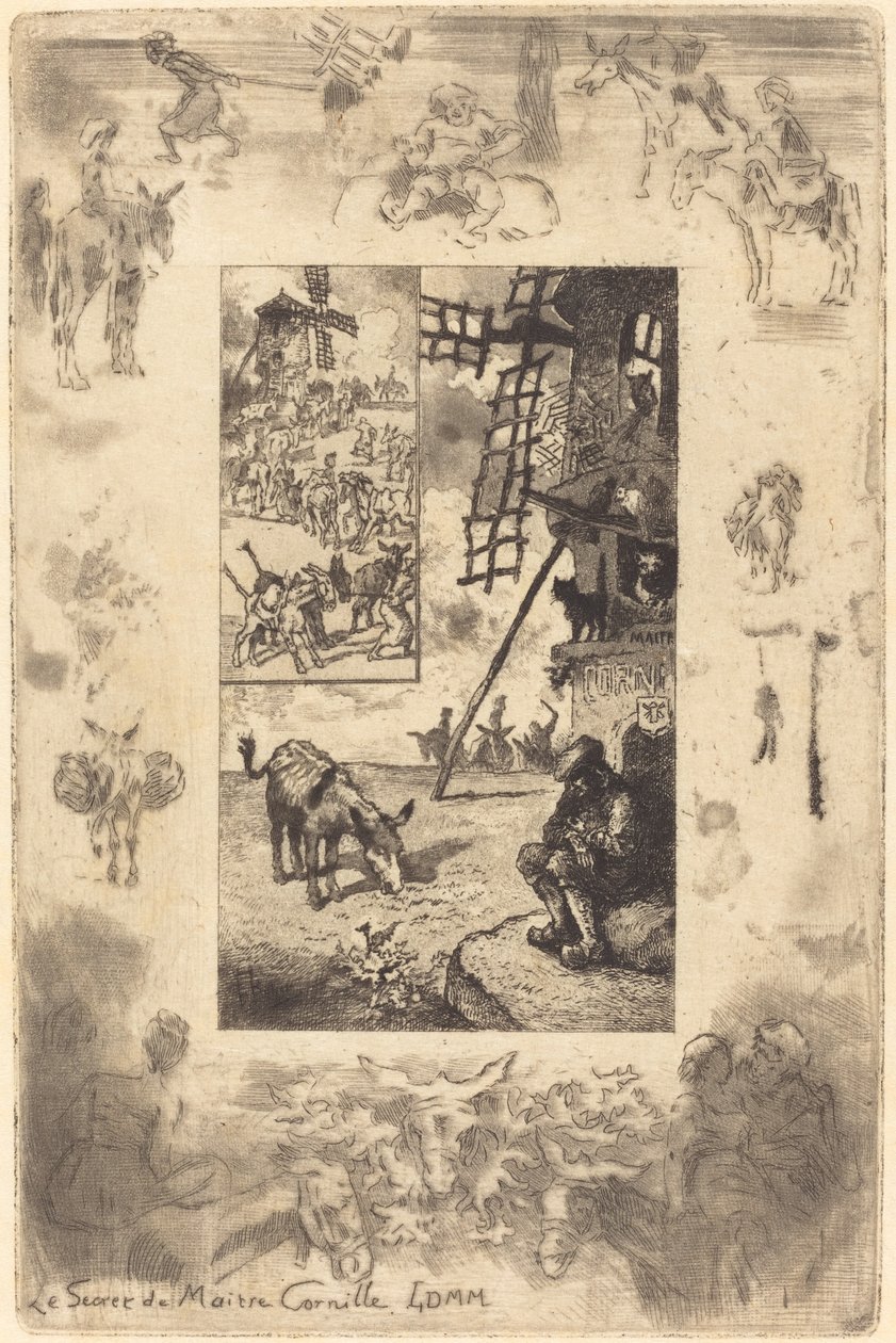 Mestari Cornillen salaisuus Mestari Cornillen salaisuus, n. 1885. tekijältä Felix Hilaire Buhot