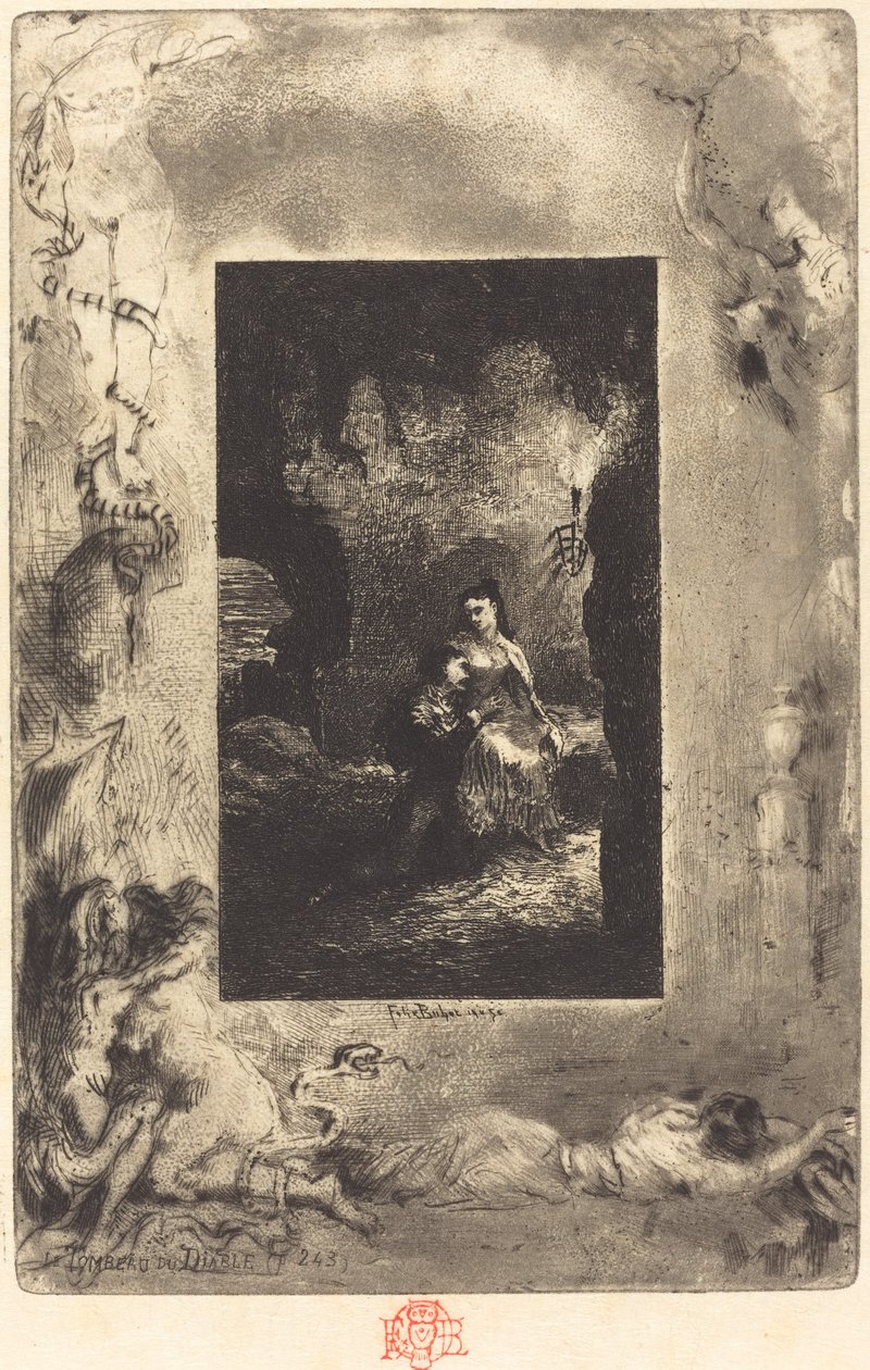 Paholaisen hauta Paholaisen hauta, 18791880. tekijältä Felix Hilaire Buhot