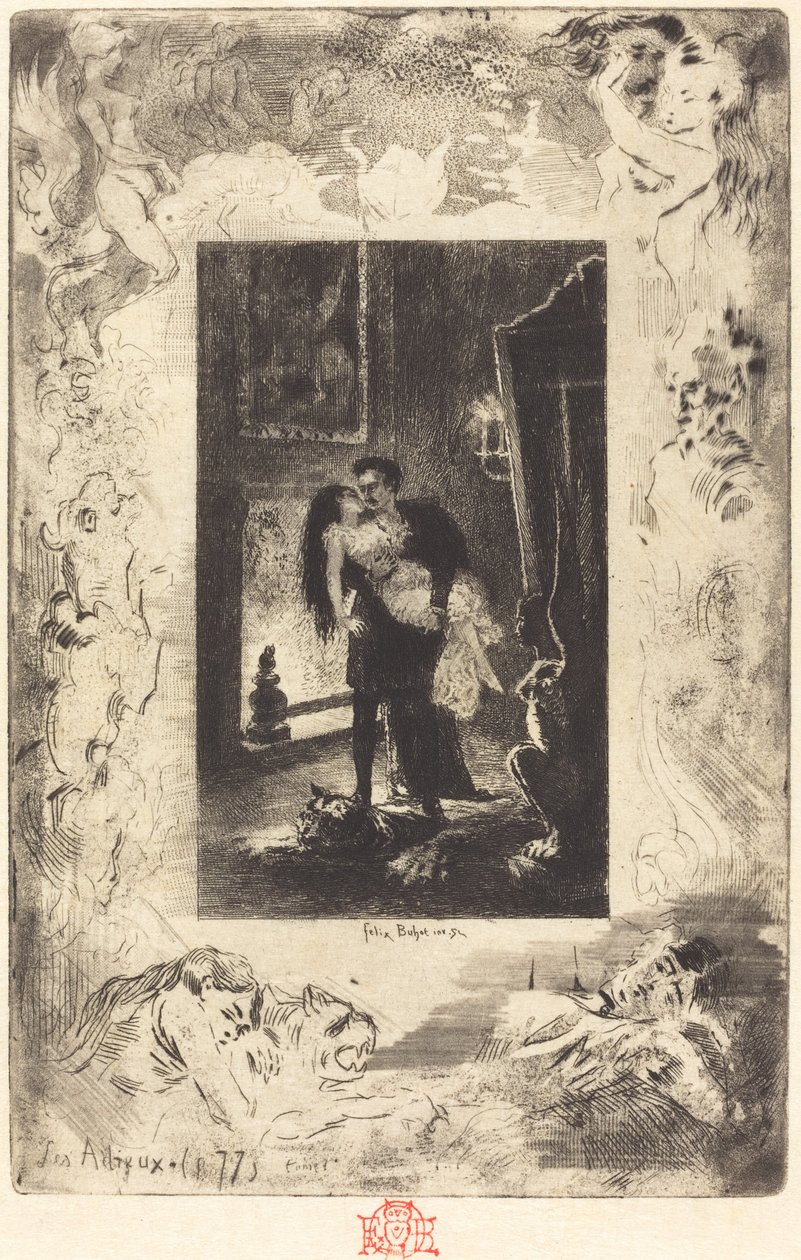 Jäähyväiset erot, 18791880. tekijältä Felix Hilaire Buhot