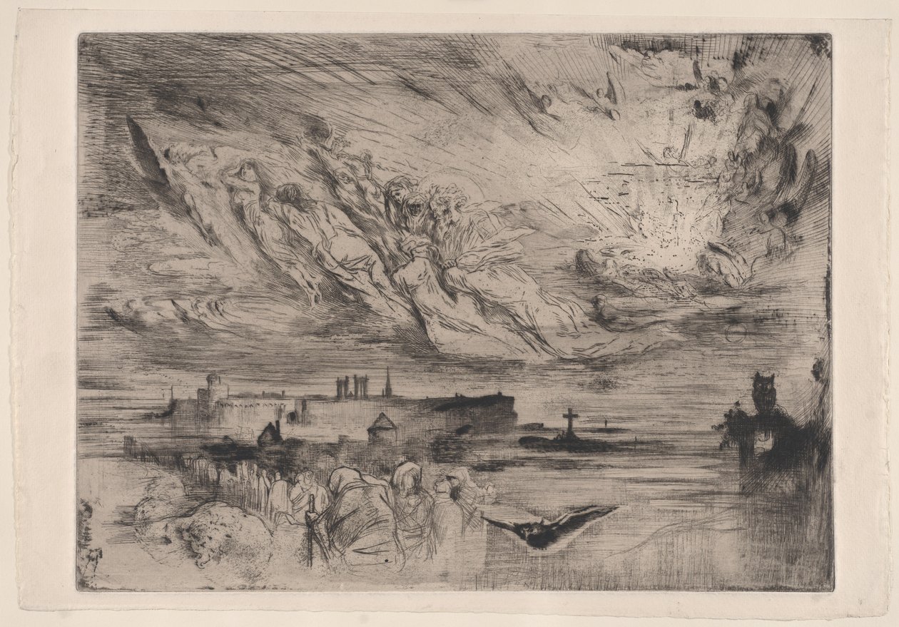 Spirits of Dead Cities The Spirits of Dead Cities, 1860-98. tekijältä Felix Hilaire Buhot