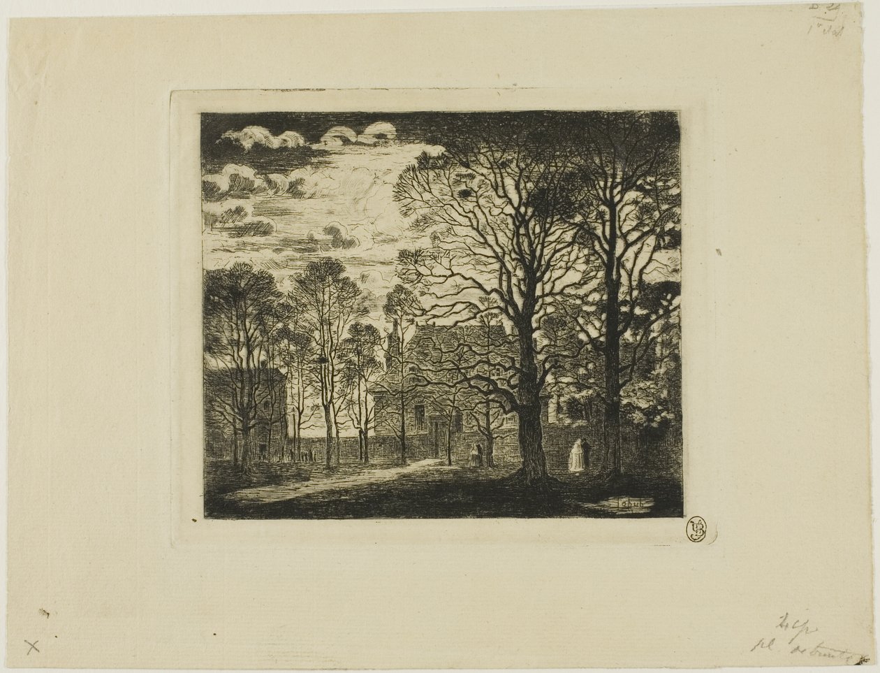 Luostari, Avenue of Observatory tekijältä Felix Hilaire Buhot
