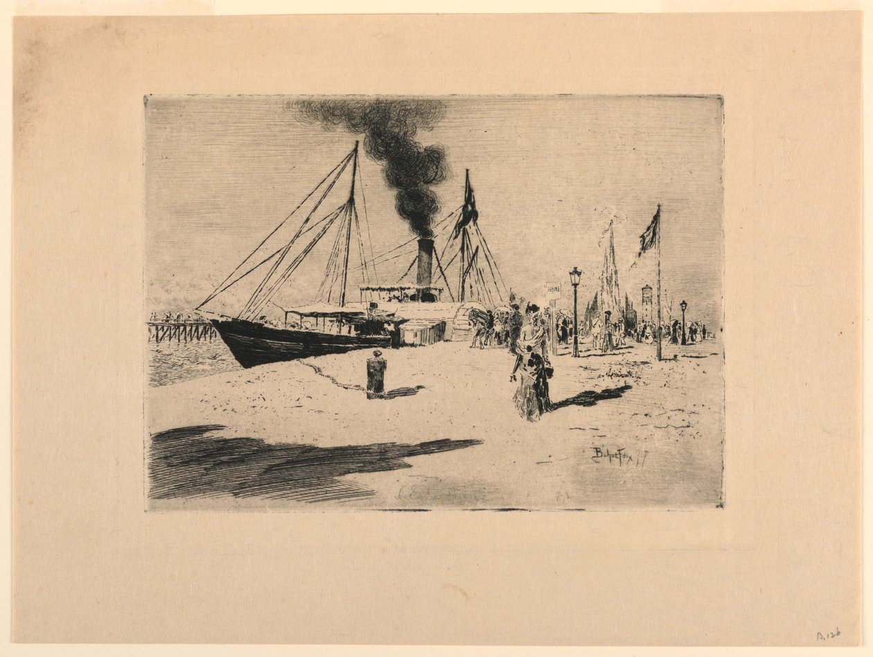 Heitti Trouvilleen tekijältä Felix Hilaire Buhot