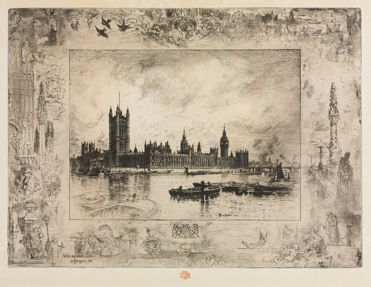 Westminster Place tekijältä Felix Hilaire Buhot