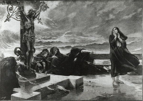 Kyltti (kaiverrus) (m/w kuva) tekijältä Felix Hippolyte Lanoue