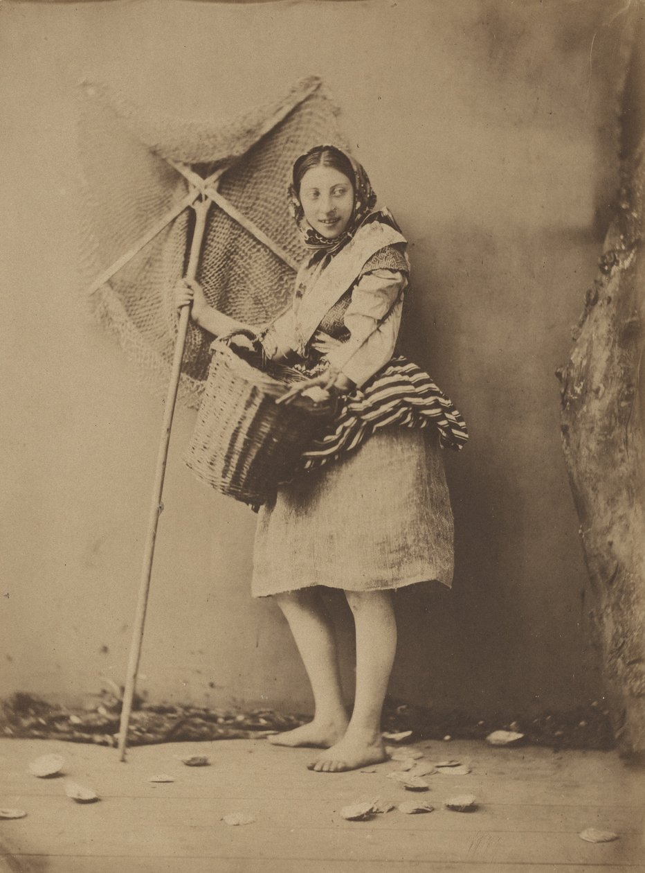 A Shrimp Fisher Girl,c. 1854 (kuva) tekijältä Félix Jacques Antoine Moulin