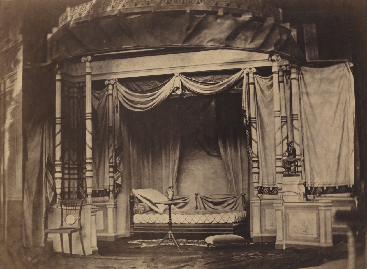 Makuuhuoneen näyttely Pariisin maailmannäyttelyssä 1855,1855 (kuva) tekijältä Félix Jacques Antoine Moulin