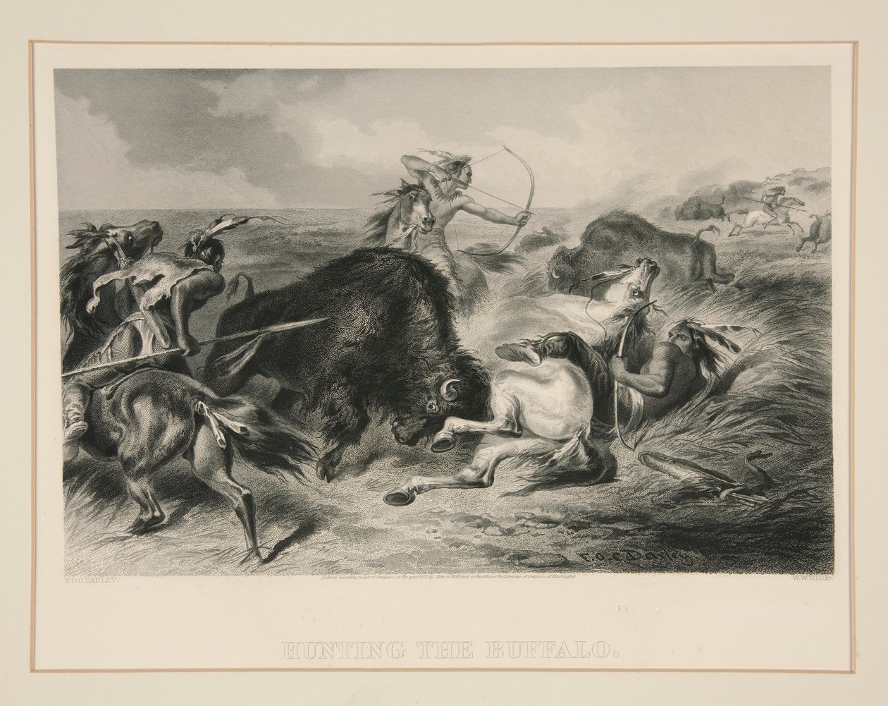 Buffalon metsästys tekijältä Felix O. C. Darley