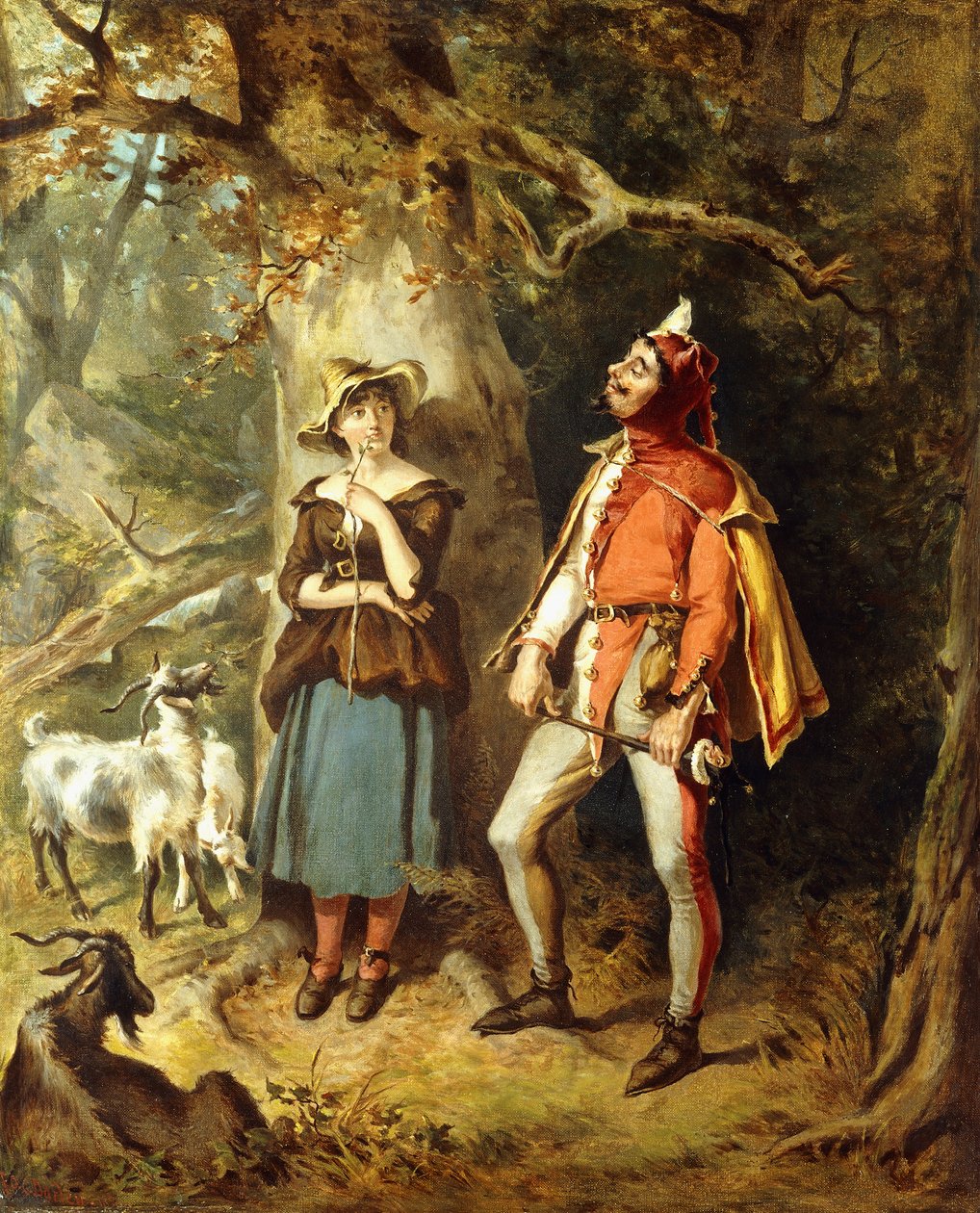 Touchstone ja Audrey, 1886 tekijältä Felix Octavius Carr Darley