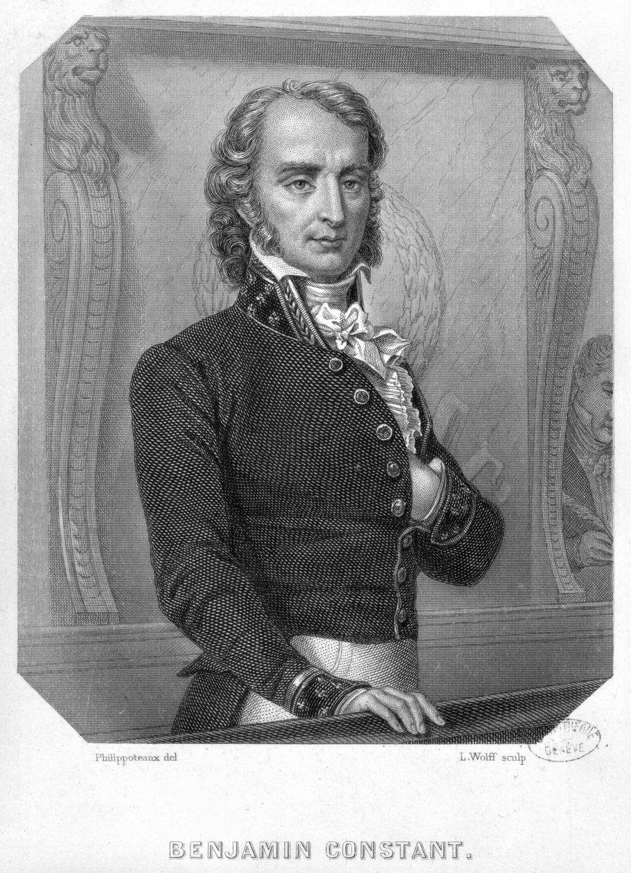 Henri Benjamin Constant de Rebecque (1767-1830) Tribunessa tekijältä Felix Philippoteaux
