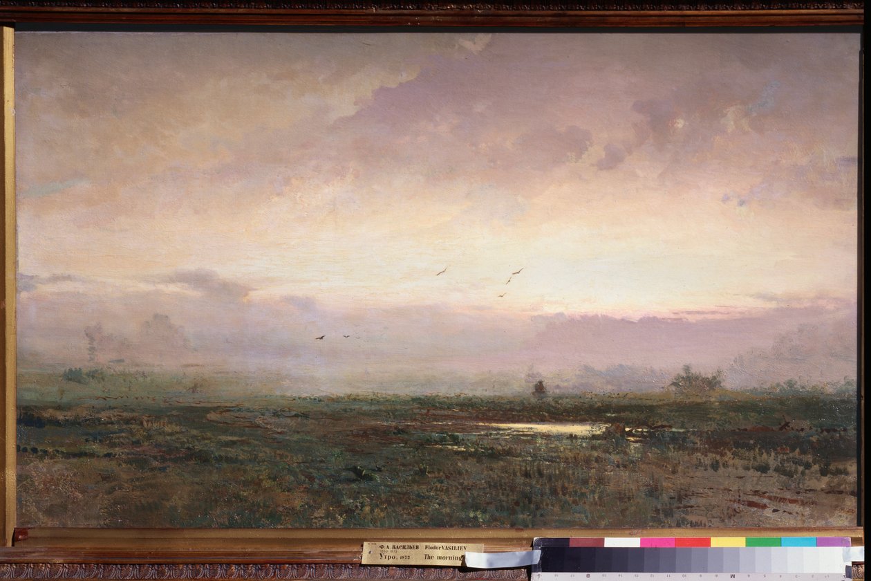 Matin (Aamu) - Peinture de Fjodor Vasilyev (Feodor Aleksandrovich, Fiodor Aleksandrovitch Vassiljev (1850-1873), huile sur toile tekijältä Feodor Alexandrovich Vassiliev