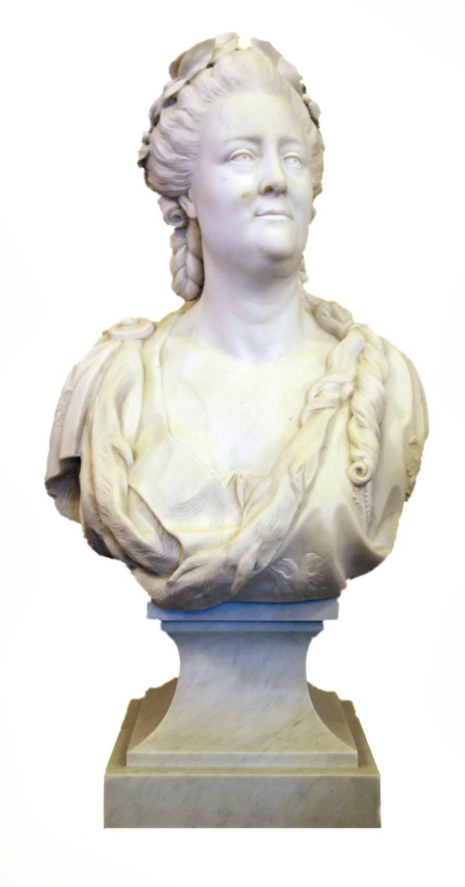 Venäjän keisarinna Katariina Suuren rintakuva, 1786. tekijältä Feodosy Shchedrin