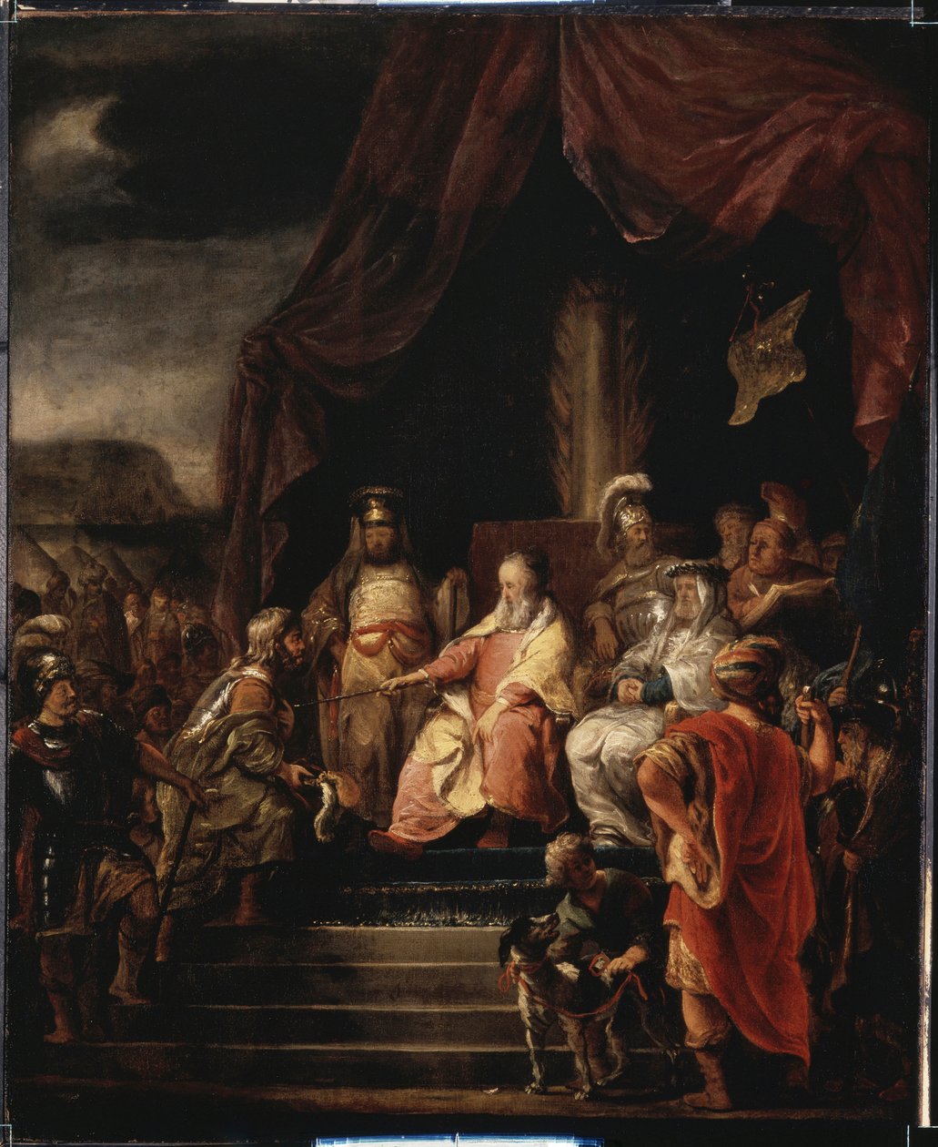 Mooses ja Jethro, n. 1655-1656 tekijältä Ferdinand Bol