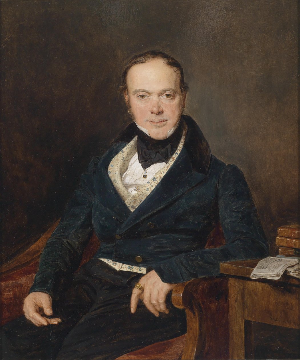 Bildnis des Bankiers August Walter tekijältä Ferdinand Georg Waldmuller