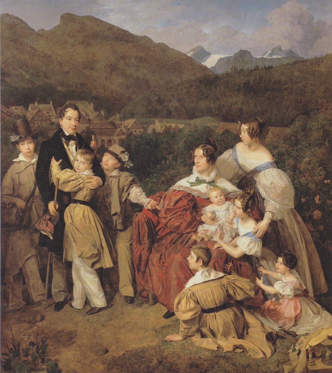 Familie von Dr Josef August Eltz tekijältä Ferdinand Georg Waldmuller