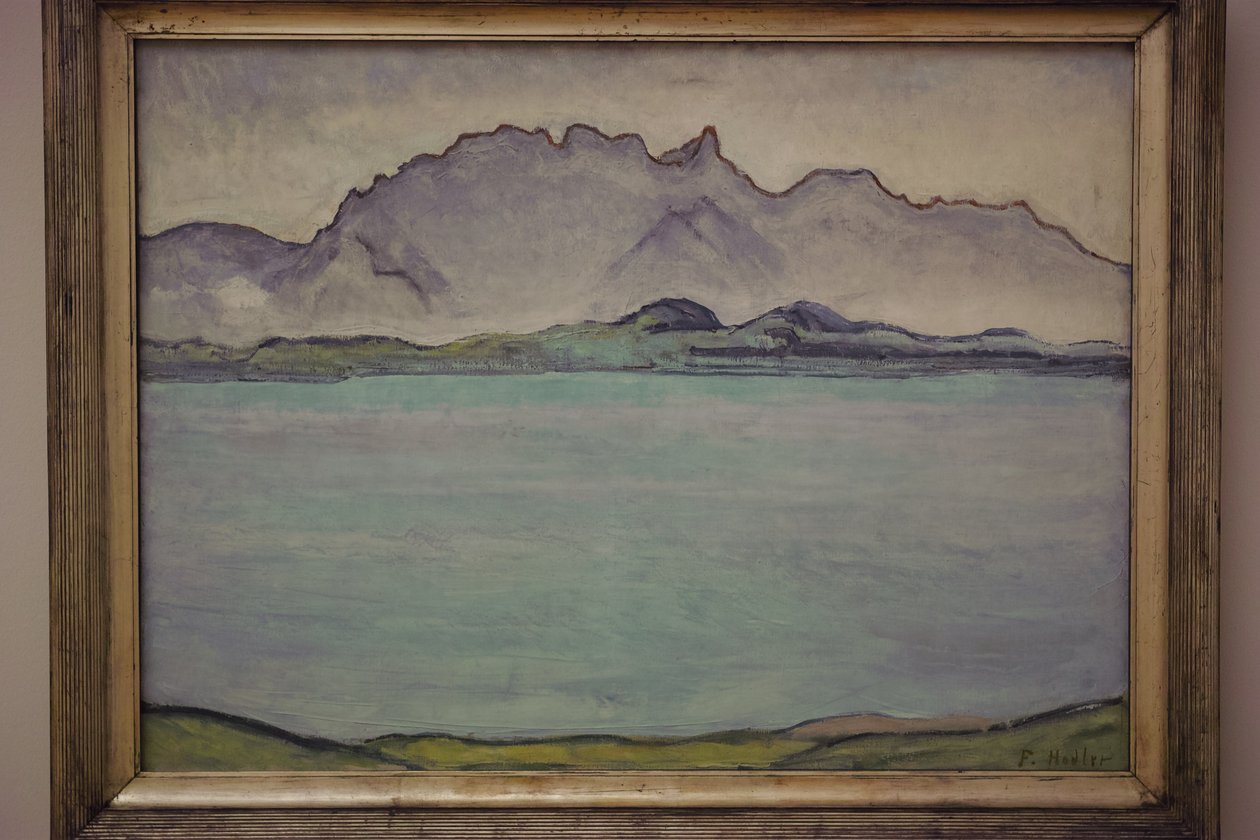 Thunersee mit Stockhornketten tekijältä Ferdinand Hodler