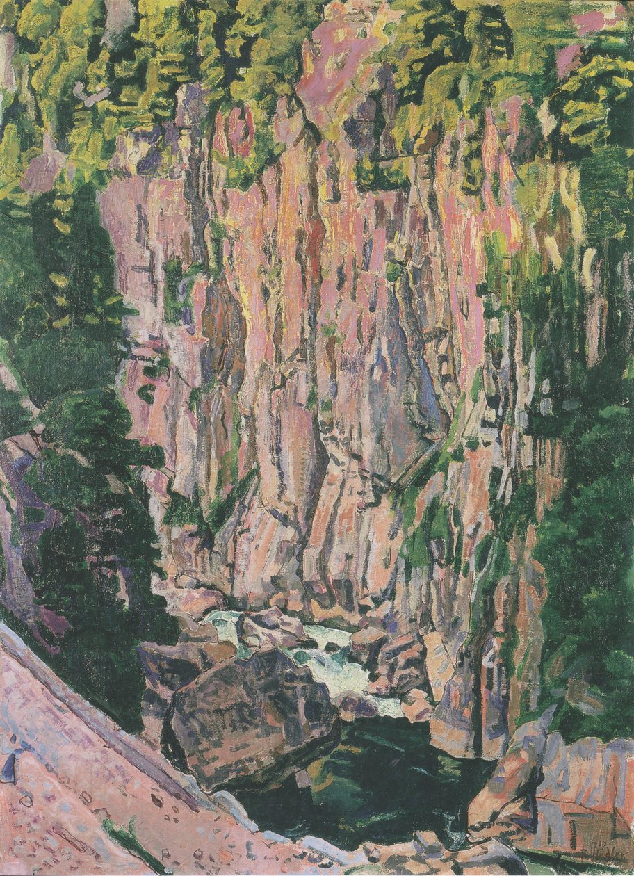Aareschlucht tekijältä Ferdinand Hodler