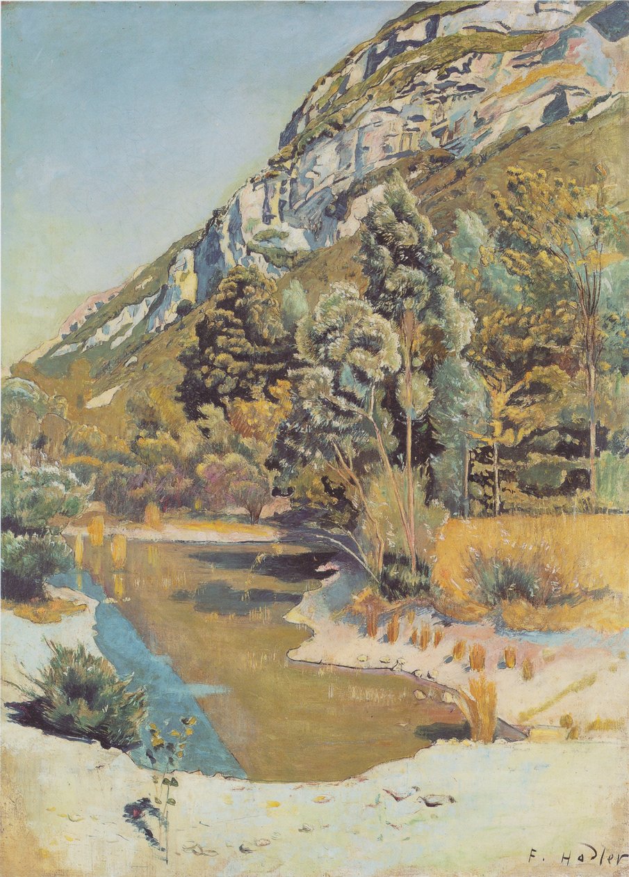 Am Fuss des Petit Salève tekijältä Ferdinand Hodler