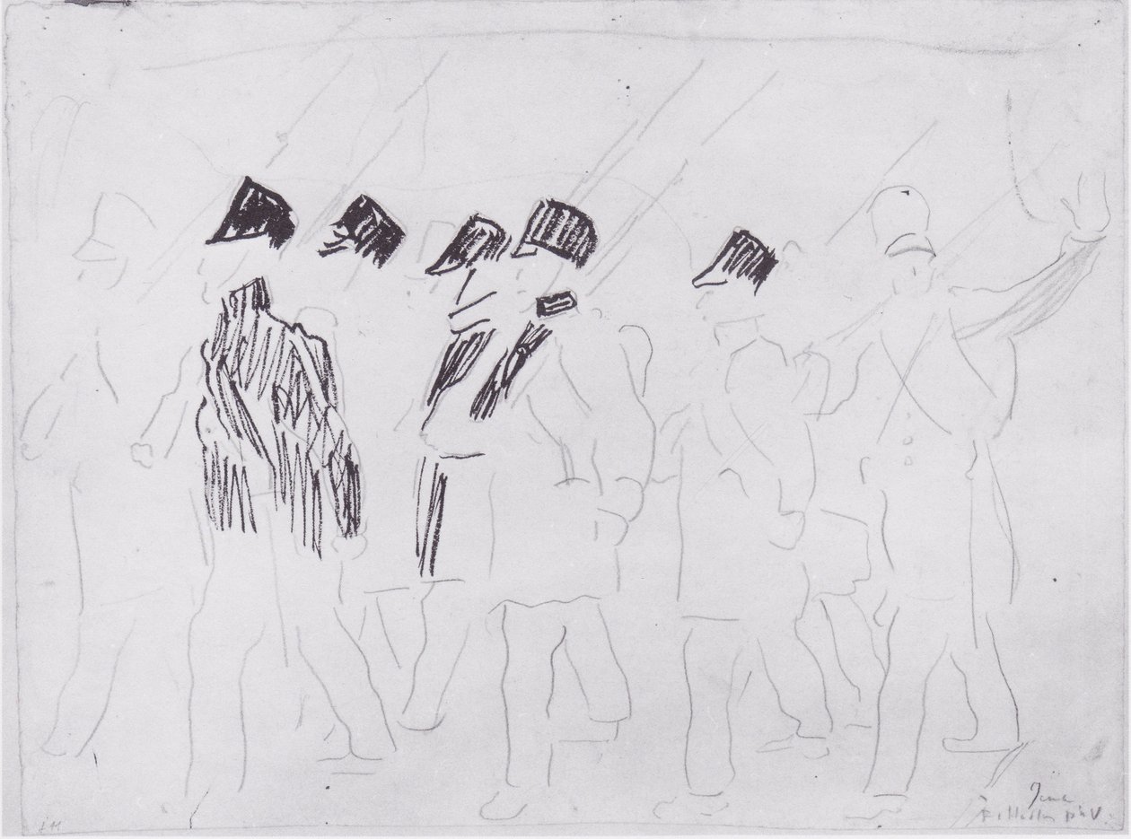 Lähtevät sotilaat 2 tekijältä Ferdinand Hodler