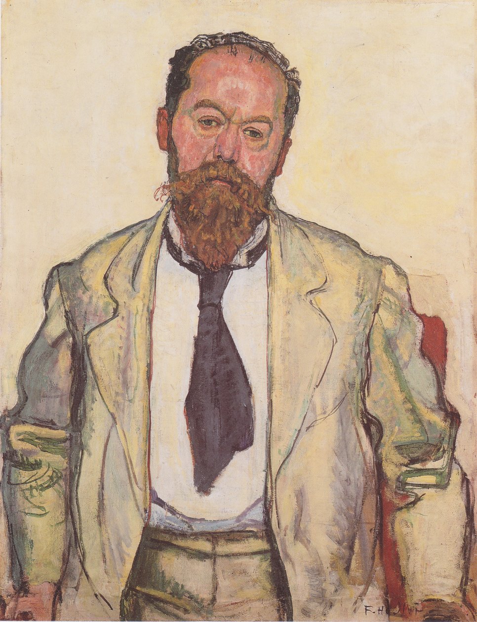 Muotokuva Mathias Morhardt tekijältä Ferdinand Hodler