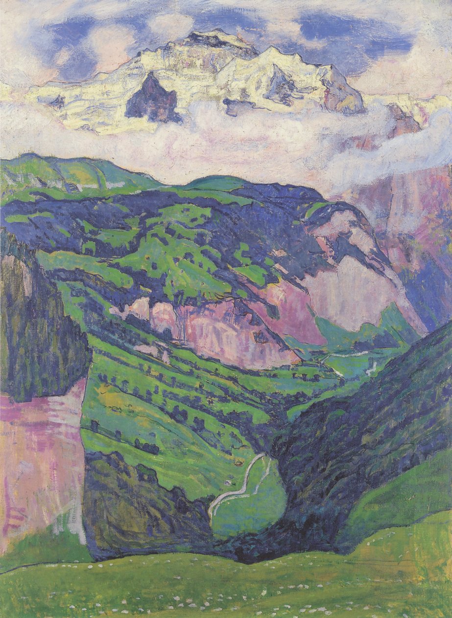Neitsyt Isenfluhista tekijältä Ferdinand Hodler