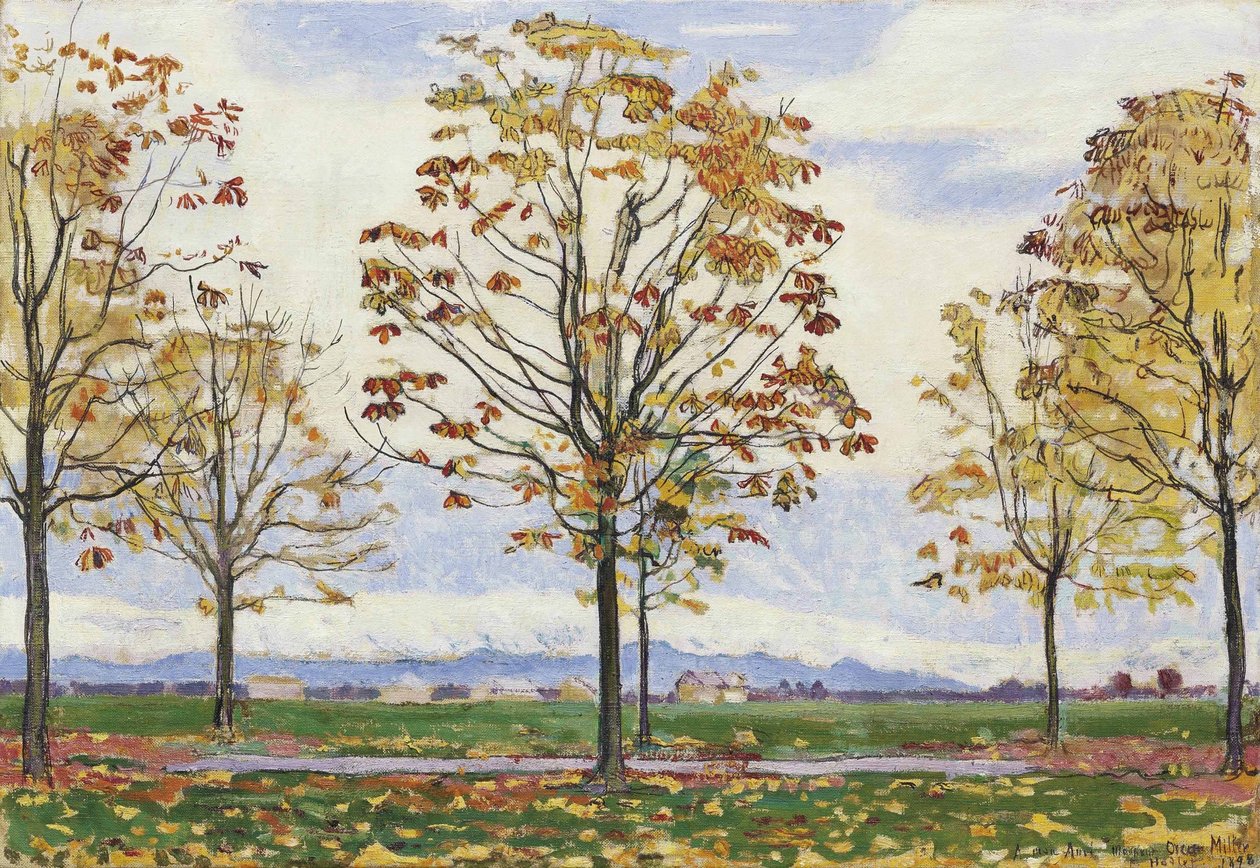 Kastanienallee bei Biberist tekijältä Ferdinand Hodler