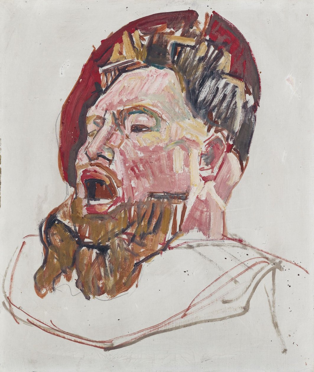 Landsknechtin pää tekijältä Ferdinand Hodler