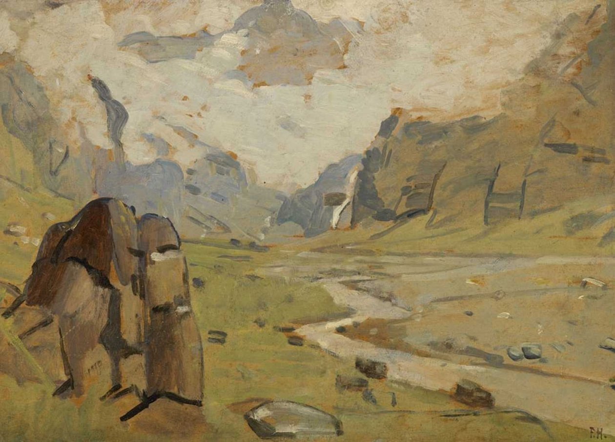 Le Fer-à-Cheval Sixtin kanssa tekijältä Ferdinand Hodler