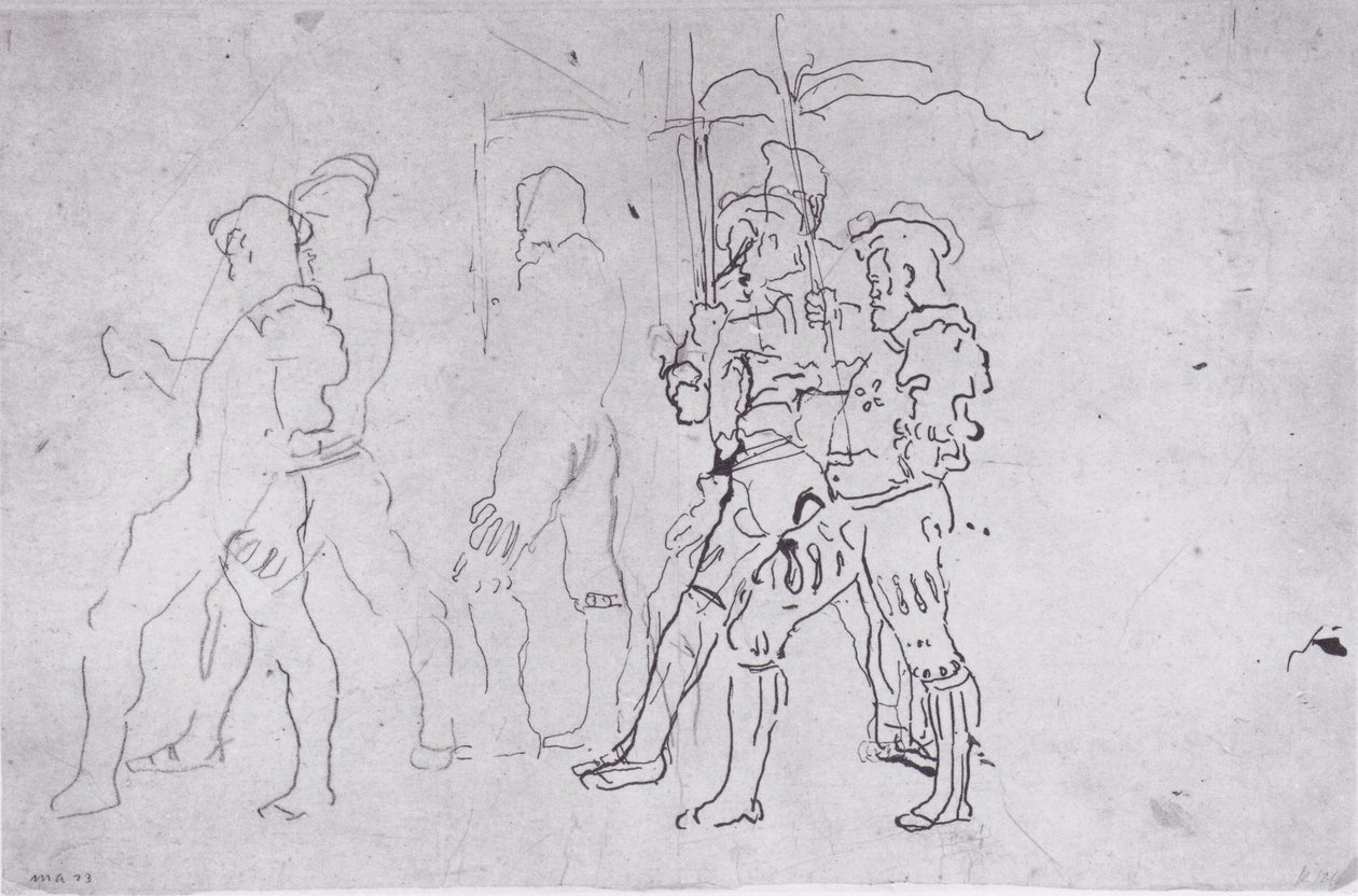 Soturi astelee vasemmalle tekijältä Ferdinand Hodler