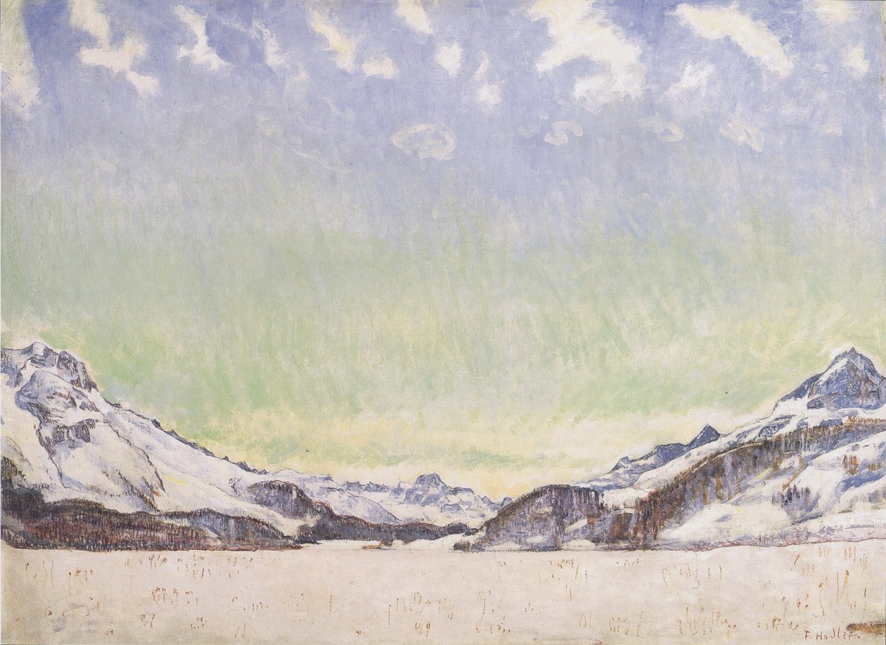 Lunta Engadinissa tekijältä Ferdinand Hodler