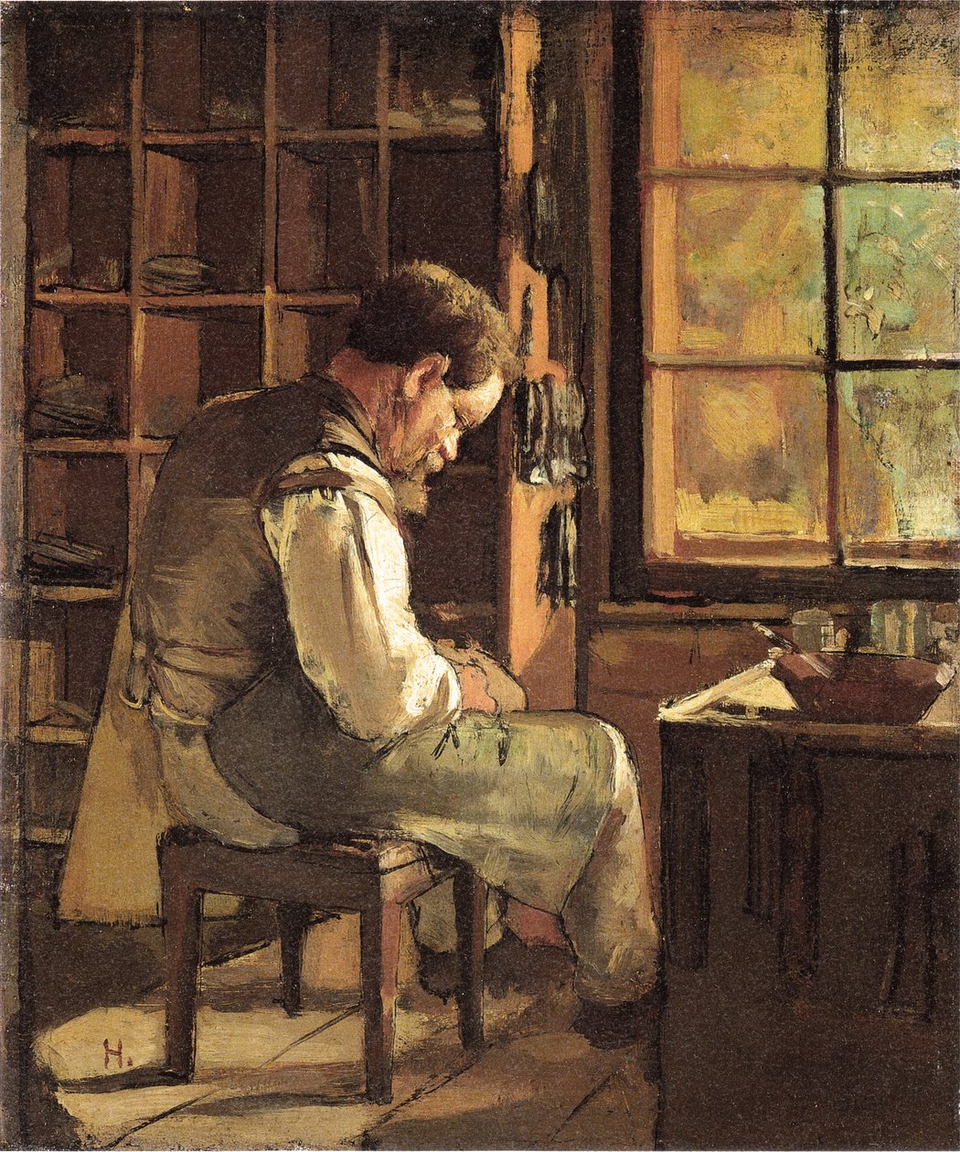 Suutari ikkunassa tekijältä Ferdinand Hodler