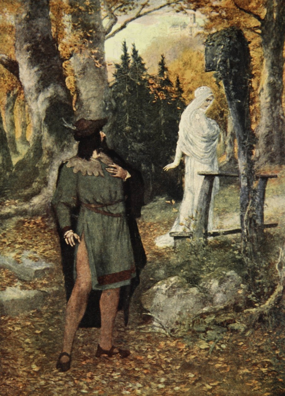 Wolfram piti hänestä huolta J. Walker McSpaddenin (1874-1960) teoksesta The Stories of Wagnerin ooppera, 1905 tekijältä Ferdinand Leeke