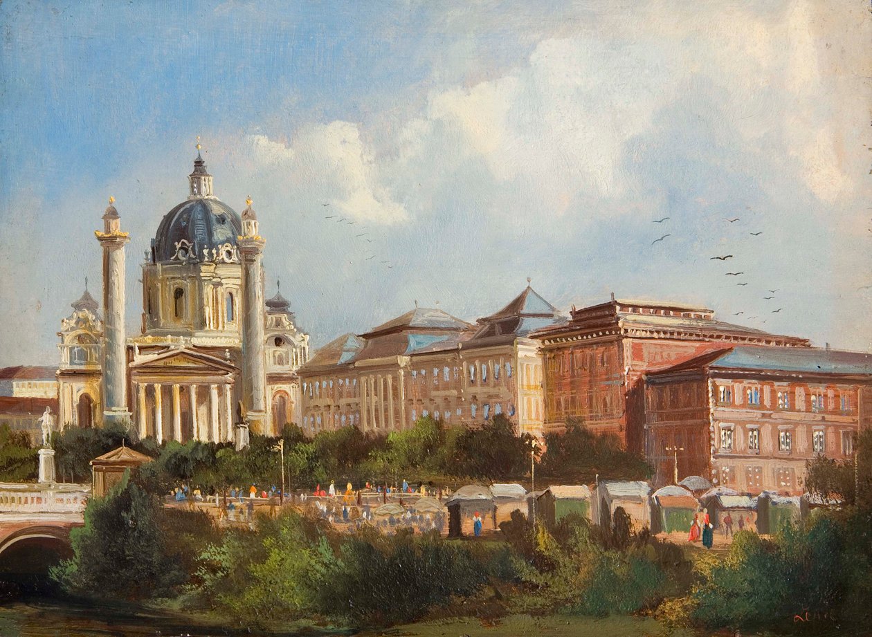 Karlskirche Wienissä tekijältä Ferdinand Lepie